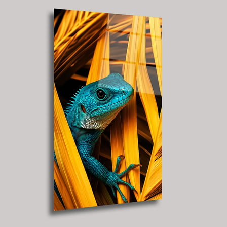 İguana Cam Tablo 35x50 cm