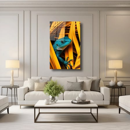 İguana Cam Tablo 35x50 cm