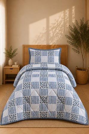 Merinos Tek Kişilik Comforter Yorgan Seti | 160x240 cm | Yumuşak Dokulu | Şık ve Konforlu