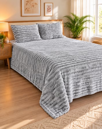 Bella Home Tek Kişilik Eterna Luxe Yatak Örtüsü | 180x240 cm | Yumuşak Dokulu | Zarif ve Şık Tasarım