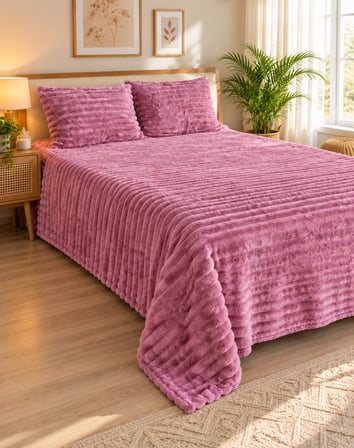 Bella Home Tek Kişilik Eterna Luxe Yatak Örtüsü | 180x240 cm | Yumuşak Dokulu | Zarif ve Şık Tasarım