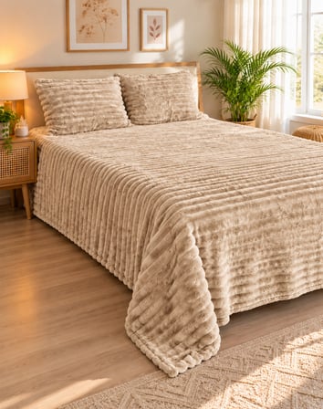 Bella Home Çift Kişilik Eterna Luxe Yatak Örtüsü Seti | 230x250 cm | Yumuşak Dokulu | Zarif ve Şık Tasarım
