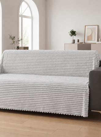 Bella Home 175x215 cm Çizgili Koltuk Örtüsü | Yumuşak Dokulu | Zarif ve Şık Tasarım