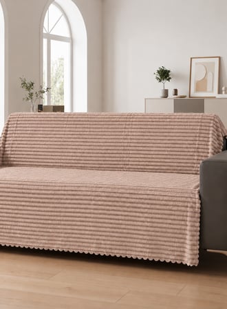 Bella Home 175x215 cm Çizgili Koltuk Örtüsü | Yumuşak Dokulu | Zarif ve Şık Tasarım