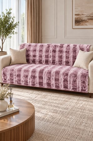 Bella Home 180x220 cm Peluş 3D Koltuk Örtüsü | Yumuşak Dokulu | Dekoratif, Şık ve Minimal Tasarım