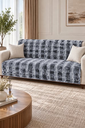 Bella Home 180x220 cm Peluş 3D Koltuk Örtüsü | Yumuşak Dokulu | Dekoratif, Şık ve Minimal Tasarım