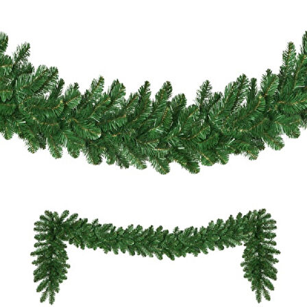 VIP  2.50 METRE 32 CM ÇAP YEŞİL GARLAND YEŞİL ÇAM DALI YILBAŞI SÜSLERİ GREEN GARLAND DECOR CHRİSTMAS