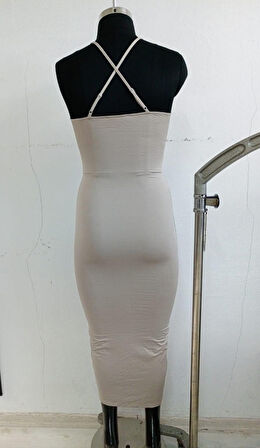 Kadın Elbise Poliamid Büzgülü