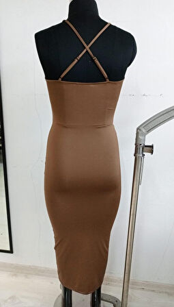 Kadın Elbise Poliamid Büzgülü