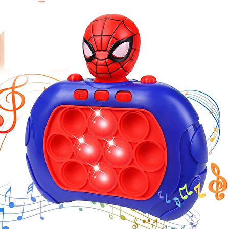 POPİT IŞIKLI SESLİ OYUNCAK POPİT ÖRÜMCEK ADAM  DUYUSAL OYUNCAK POPİT OYUNCAĞI SPIDER MAN