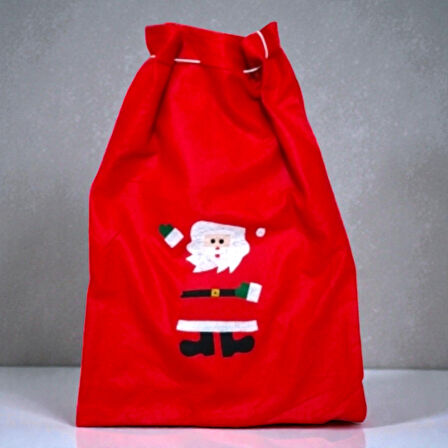 YILBAŞI HEDİYE ÇUVALI NOEL BABA HEDİYE ÇUVALI 70X50 YILBAŞI SÜSLERİ