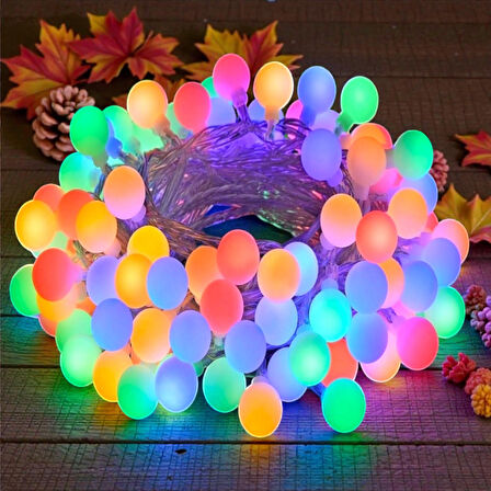 50 METRE RENKLİ TOP IŞIK DIŞ MEKAN YILBAŞI IŞIĞI YILBAŞI AĞACI IŞIĞI PROFOSYONEL IŞIK