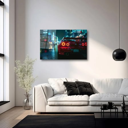 Nissan Skyline GTR R34 Cam Tablo 35x50 cm