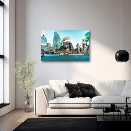 Tokyo Shibuya Kavşağı Cam Tablo 35x50 cm