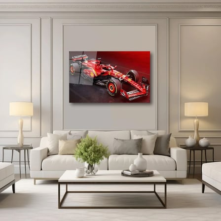Ferrari F1 No 16 Charles Leclerc Cam Tablo – Yarış Dekoru 35x50 cm