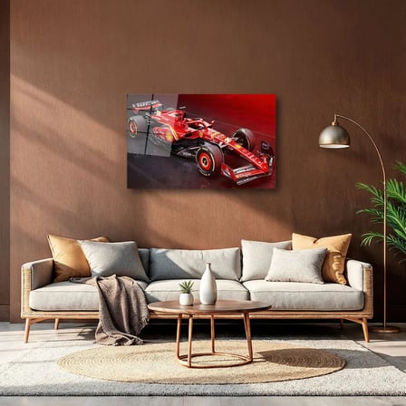 Ferrari F1 No 16 Charles Leclerc Cam Tablo – Yarış Dekoru 35x50 cm