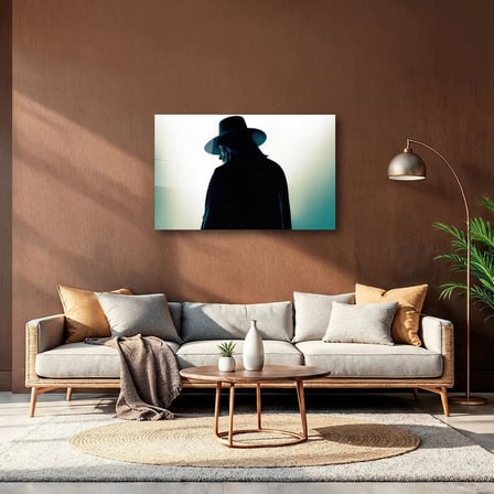V for Vendetta Guy Fawkes Maskesi Cam Tablo 35x50 cm