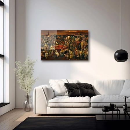 Dünya Tarihine Damga Vuran Liderler ve Sanatçılar Cam Tablo 35x50 cm