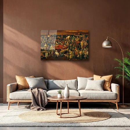 Dünya Tarihine Damga Vuran Liderler ve Sanatçılar Cam Tablo 35x50 cm