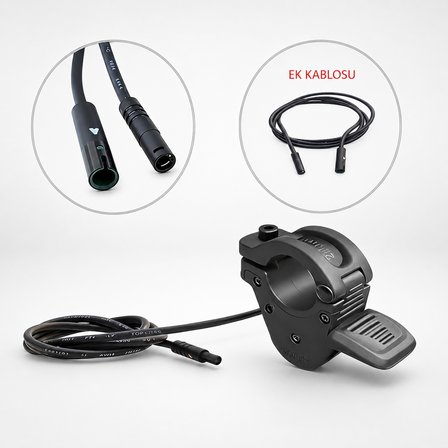 Heugers Mosso HORIZON Uyumlu Elektrikli Bisiklet Güç Kolu (Gaz Kolu)
