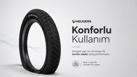 Heugers Rubena ZIRRA 20x2.25 Ön ve Arka İç-Dış Lastik Seti (Kalın Sibop)