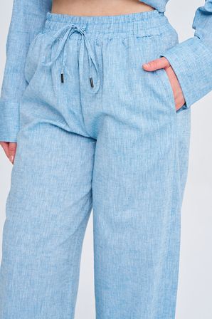 Kadın Düz Renk Wide Leg Pantolon