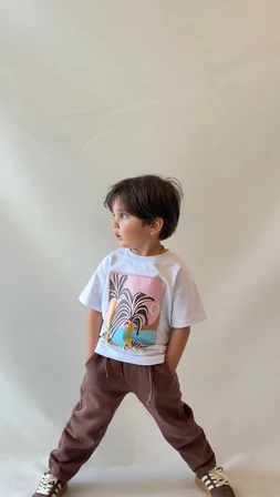 Oversize Erkek Çocuk Gabardin Takım - 3/10 Yaş - 31740