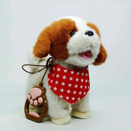 Sesli Işıklı Yürüyen Pilli kedi/Köpek Peluş Oyuncak