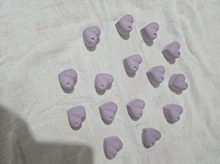 15 Adet Kokulu Kalp Şeklinde Taş – El Yapımı Dekoratif Hediye Taşları