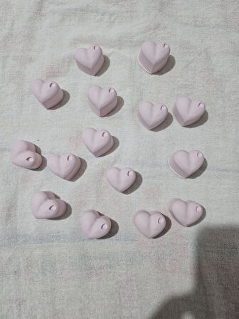 15 Adet Kokulu Kalp Şeklinde Taş – El Yapımı Dekoratif Hediye Taşları