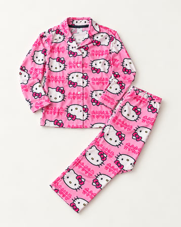 Kız Erkek Çocuk Süet Pijama Takımı Ayıcık Desenli Uzun Kollu Alt Üst Takım -  5/14 Yaş - 31945