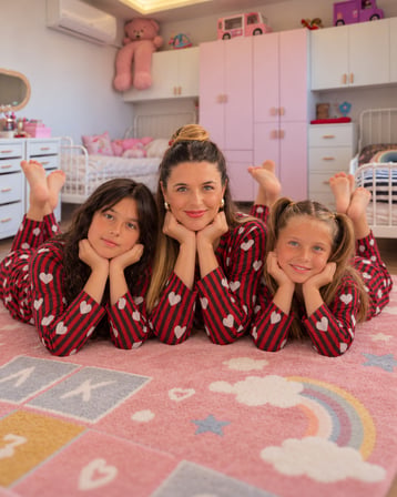 Anne & Çocuk Kombin Pijama Takımı – 3 Farklı Model - 31977 (1 TAKIM FİYATIDIR)