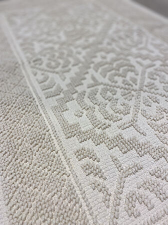 CottonFeel %100 Pamuk Kilim Süper Emici Banyo Paspası Seti 2'li 50x80 - 40x50