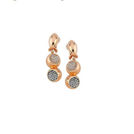 Altın Taşlı Set Küpe
