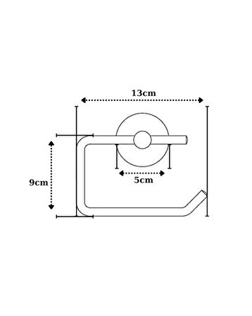 Krom Metal Kapaksız Tuvalet Kağıtlığı | Banyo içi Tuvalet Kağıdı Askısı | Otel Buklet Serisi
