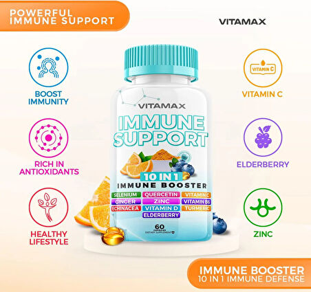 Immune Sport 10 in 1 Immune Booster 60 Kapsül