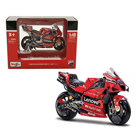 Ducati Lenovo 43 Team 2021  1/18 Model Motosiklet