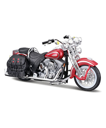 Harley Davidson 1999 FLSTS HERITAGE SOFTAIL SPRINGER Kırmızı 1:18 Model Motosiklet 31360