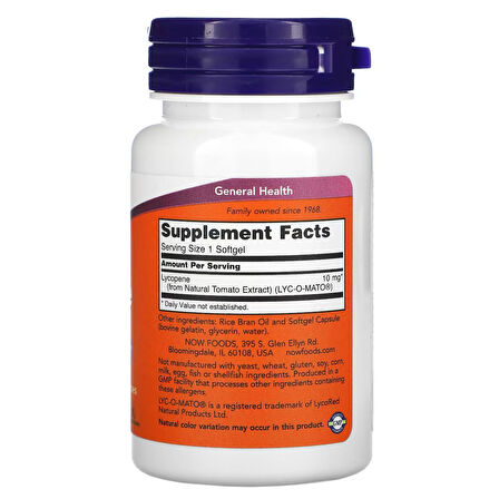Lycopene 10 mg 60 Kapsül