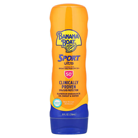 Banana Boat Sport Ultra Sunscreen Lotion SPF50+ Superior Endurance vs Sweat & Water 236 ml