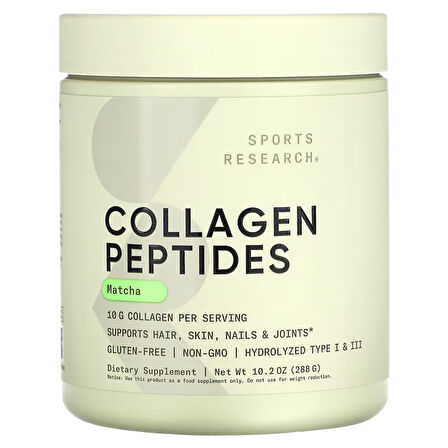 Collagen Peptides Matcha 10.2 OZ 288 g.