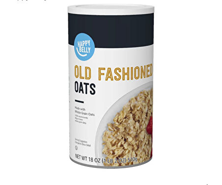 Happy Belly, Old Fashioned Oats, 18 Ounce Yulaf