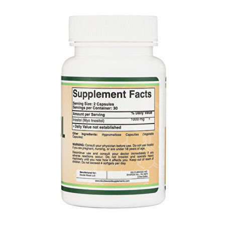 Inositol 1000 mg 60 Kapsül