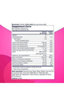 Multi + Hair Skin & Nails Support ++ 120 Gummies