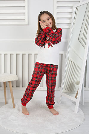 Kız Çocuk Pijama Takımı Papyon