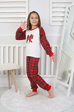 Kız Çocuk Pijama Takımı Papyon