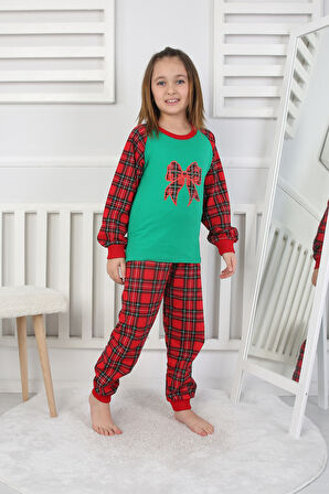 Kız Çocuk Pijama Takımı Papyon