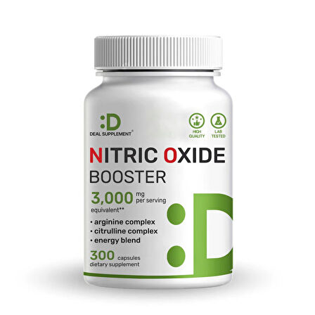 Nitric Oxide Booster 3,000 mg 300 Kapsül
