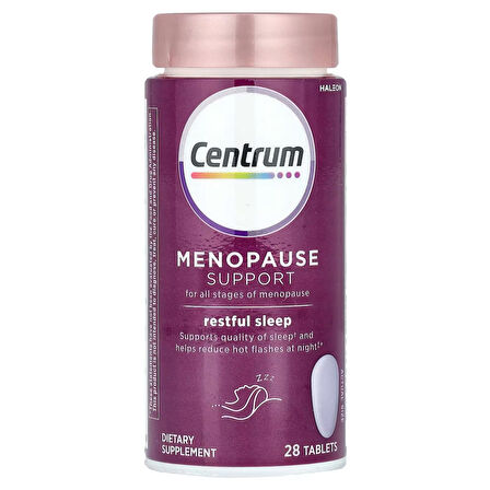 Restful Sleep Menopause Support Tablets, Supplement with Clinically Studied DailyZz and geniVida, 28 Tablet