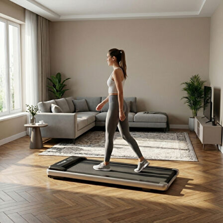 Premium Eğim Ayarlı Yürüyüş ve Koşu Bandı - 1.5 HP, LCD Gösterge, 110 kg Kapasite